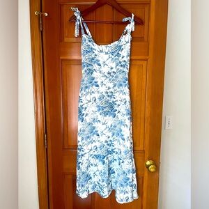 Stunning Reformation Blue Floral Long Dress